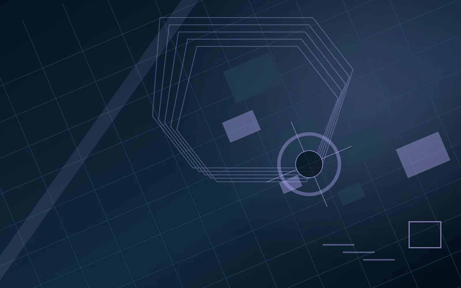 Original abstract street-grid artwork for controller setup guide