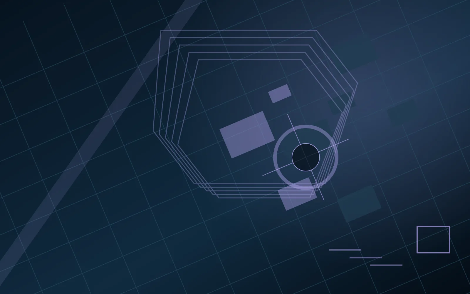 Original abstract street-grid artwork for gameplay and progression
