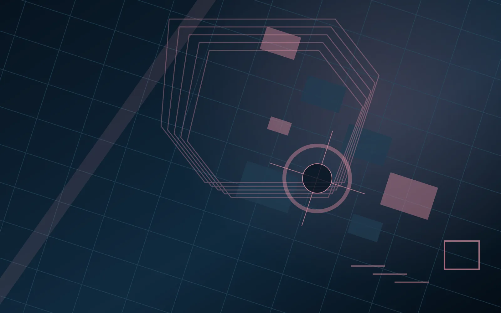 Original abstract street-grid artwork for suburbs map overview