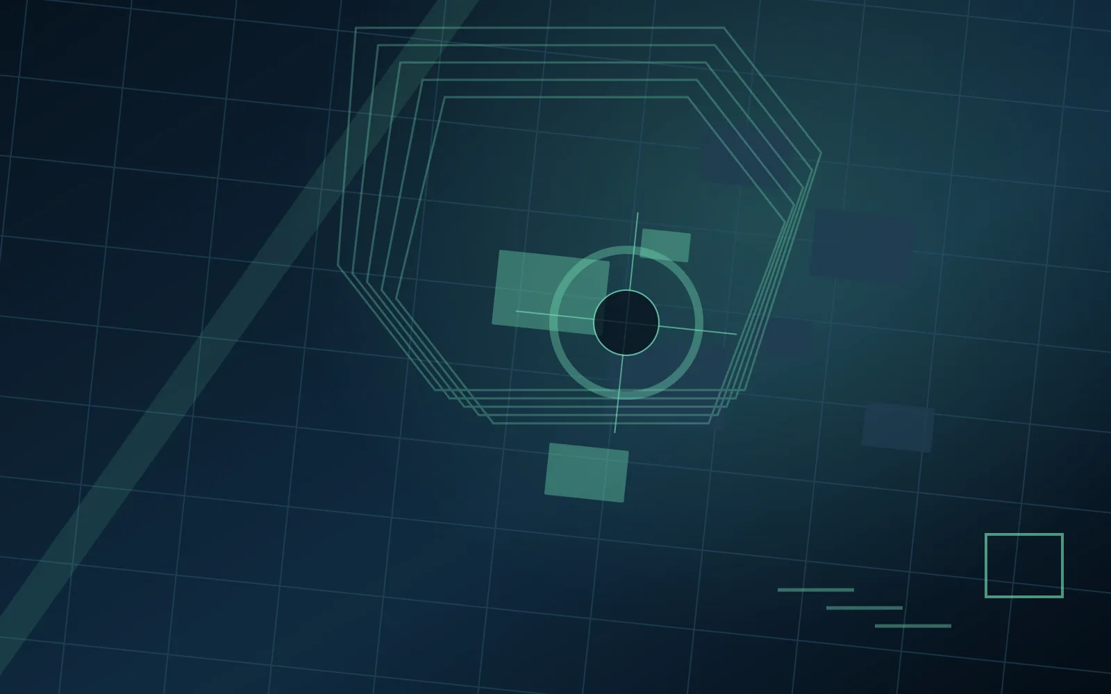 Original abstract street-grid artwork for updates and build history